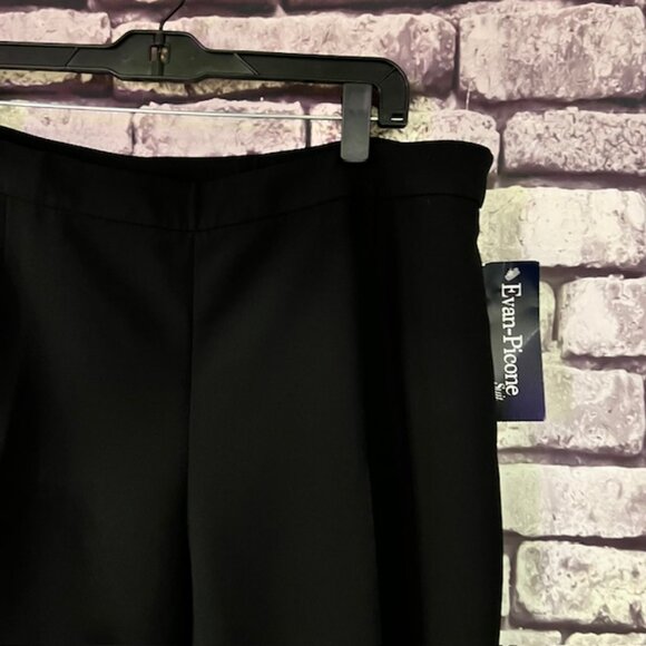 Evan Picone NWT Black Fully Lined Dress Pants Size 16 - Picture 4 of 8